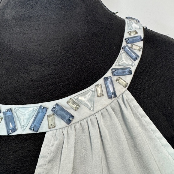 BCBG MAXAZRIA Halter Neck Embellished Sleeveless Blouse - Picture 6 of 9